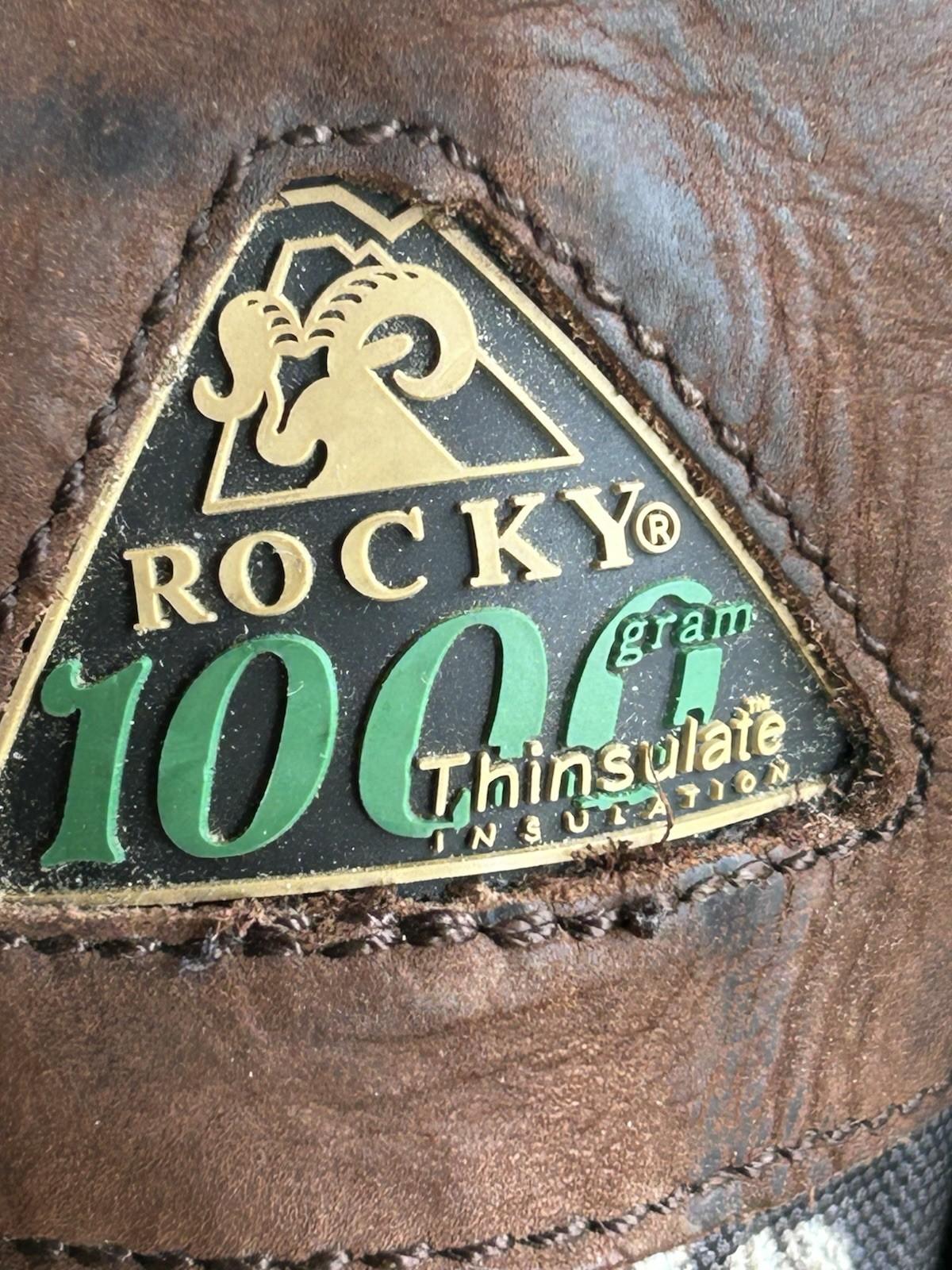 Rocky Utility Boot Waterproof 1000gram Thinsulate Camo/Leather  Mens  Size 12