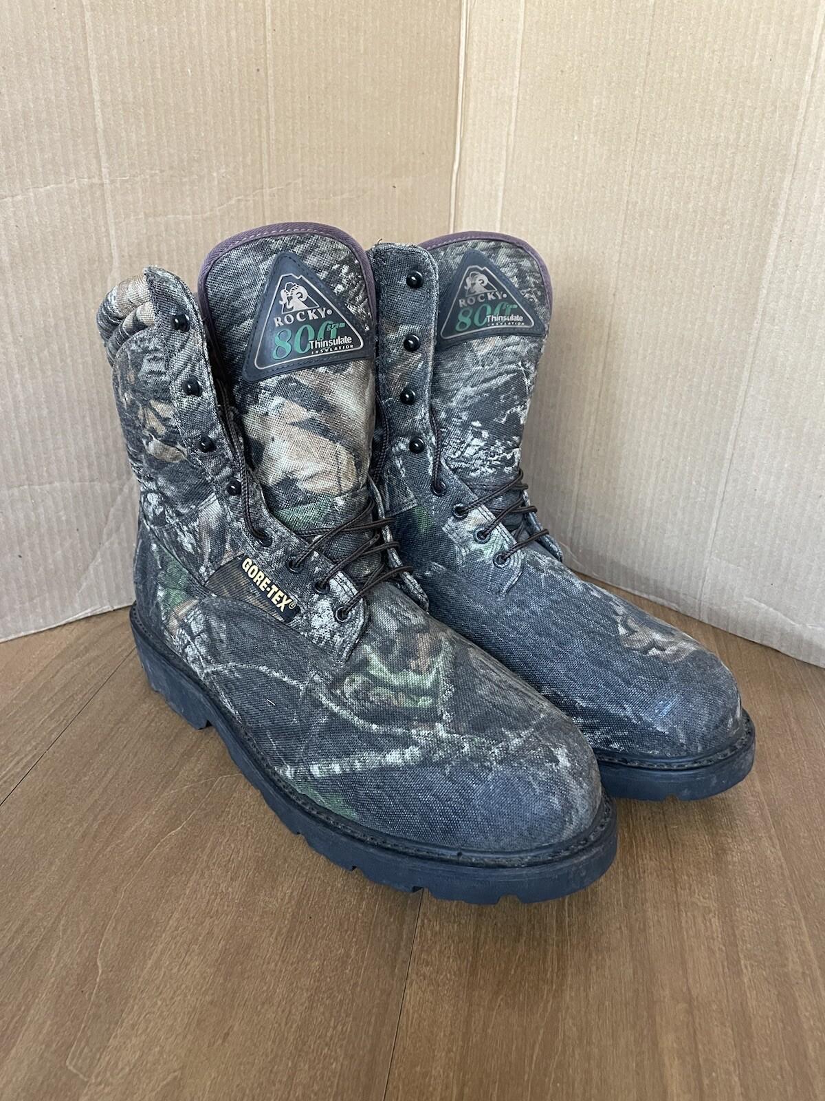 Rocky Ranger Mossy Oak Break-up 800G Thinsulate Gore-Tex Hunting Boots 13W
