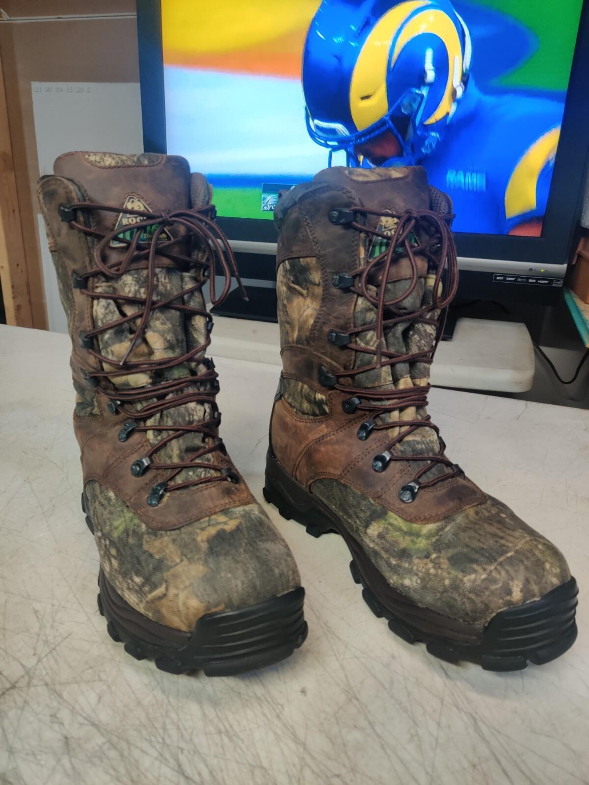 ROCKY SPORT UTILITY MAX 1000G INSULATED WATERPROOF BOOTS 7481 Mens Sz 11 W Wide