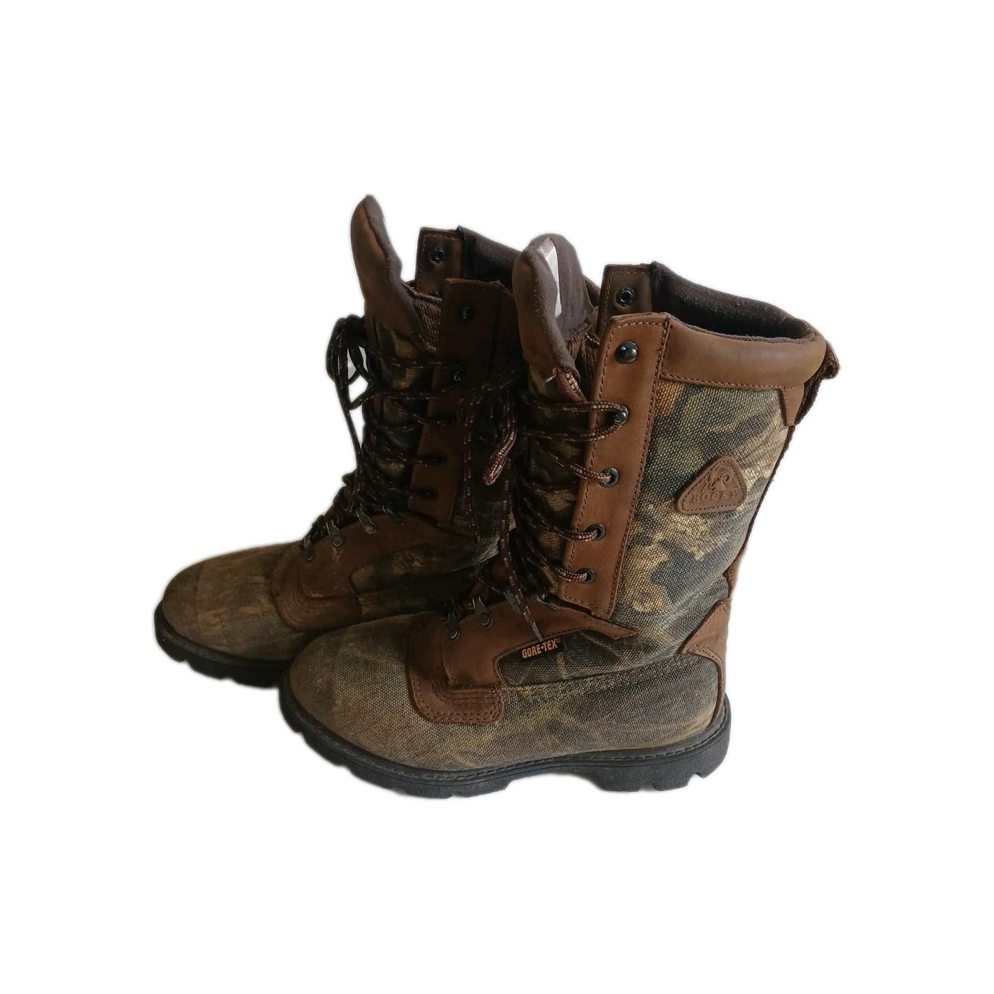 Rocky Gore Tex Camo Boots Sz 8M Bobcat Hi 1000 Gr 8927