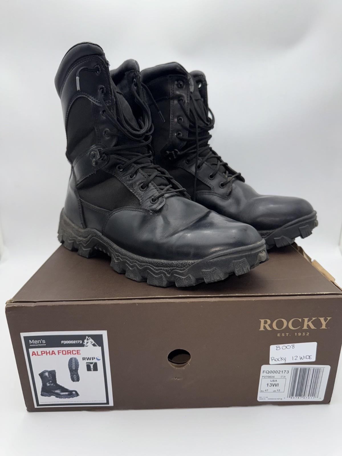 ROCKY AlphaForce Zipper Composite Toe Public Service Boot B008
