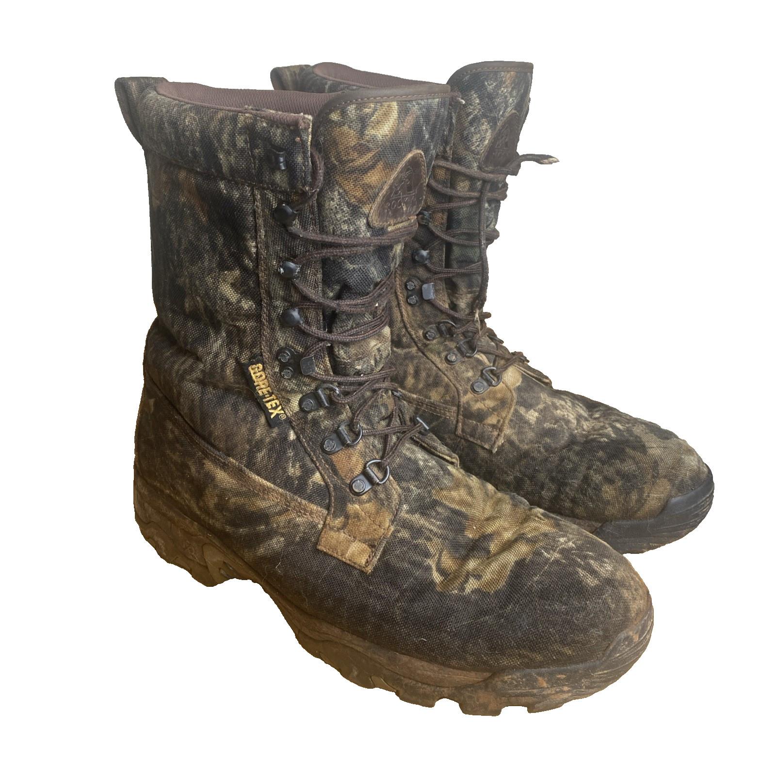 Rocky Camo Bear Claw Series Gore-Tex Steel Toe Boots Mens 12 M 800 gr. Insulated