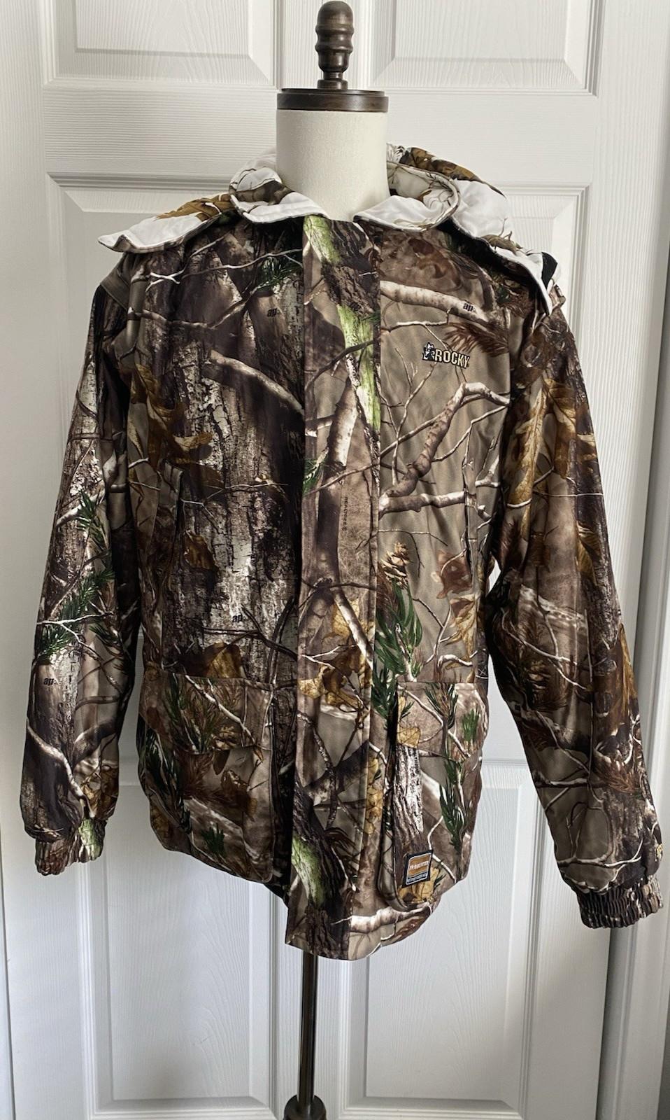 Rocky Men’s ProHunter Reversible Waterproof Insulated Parka Jacket Realtree/Snow