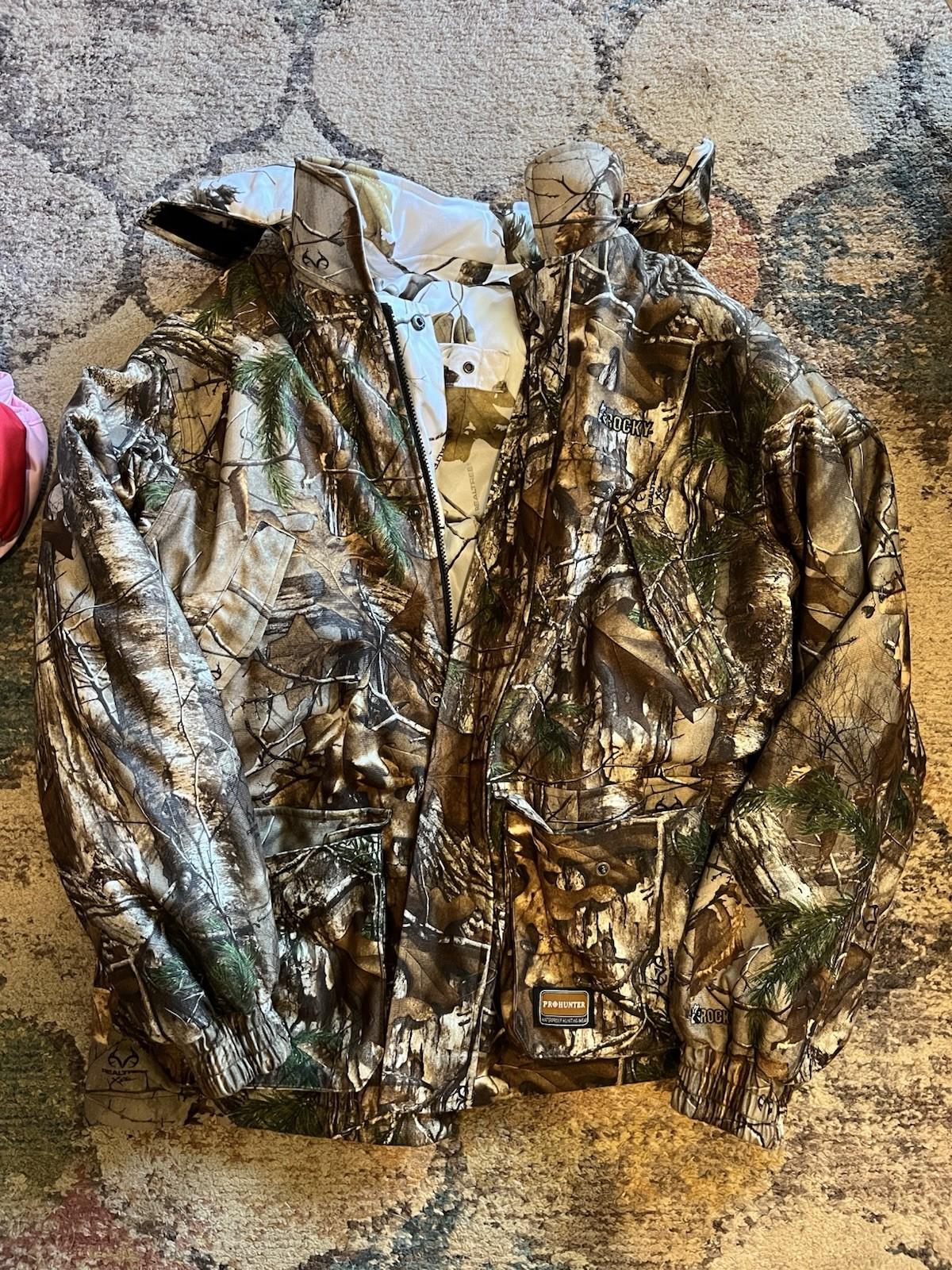 Rocky Men’s ProHunter Reversible Waterproof Insulated Parka Jacket Realtree/Snow