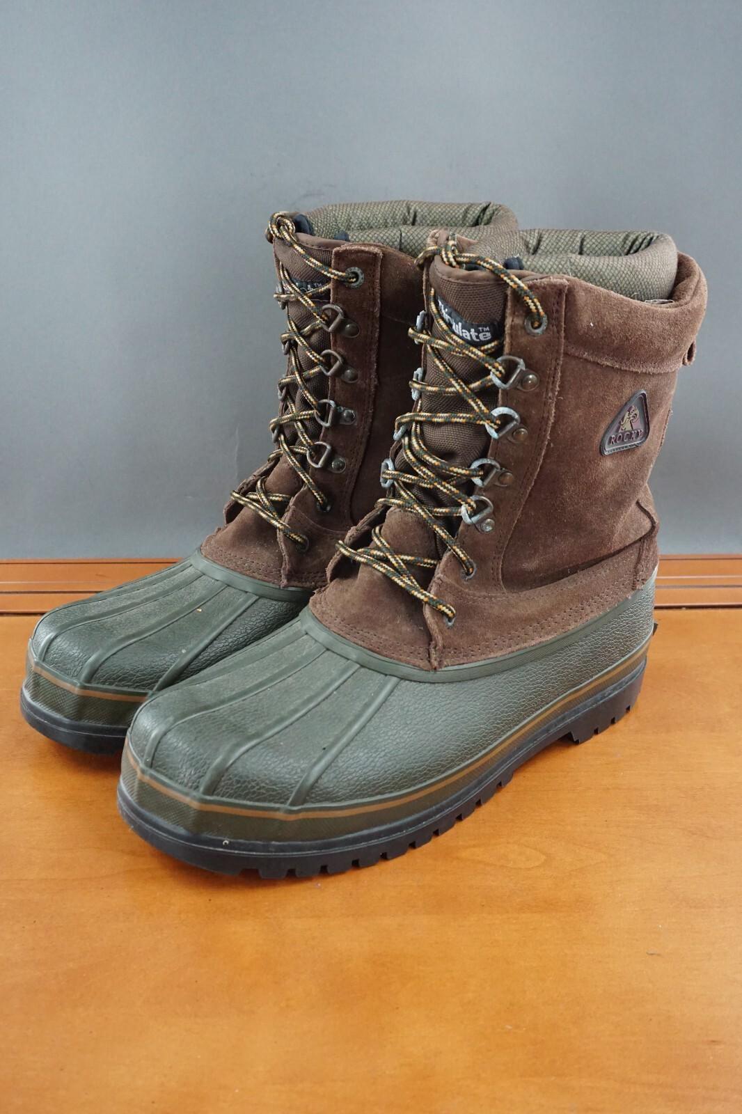 Rocky Jasper Trac 200G Insulated Outdoor Boot Mens 11 Brown Lace Up Hunting Shoe