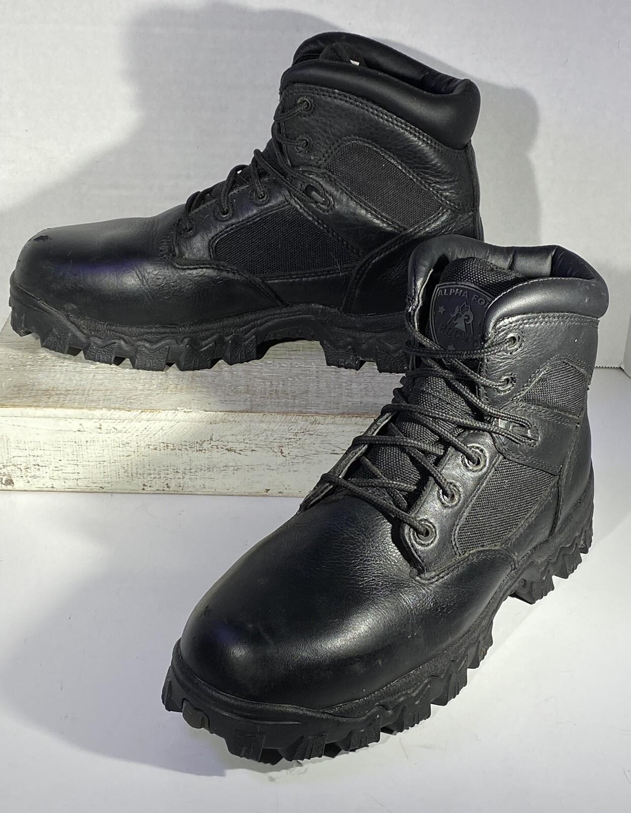 🔥 ROCKY ~ AlphaForce ~ Composite Toe ~ Waterproof Duty Boot ~ Men’s Sz US 9.5 W
