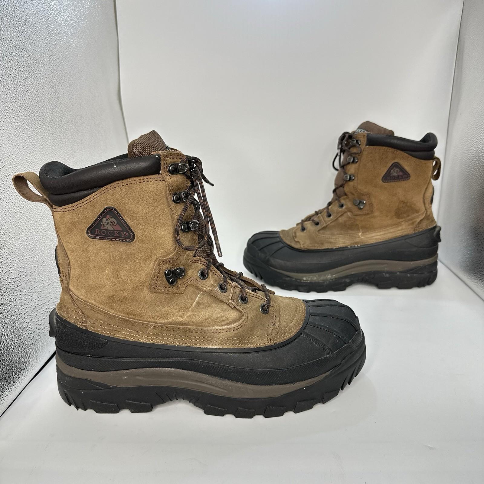 Rocky Insulated Leather Boot Men Size 12 US Thinsulate Ultra 600 Grams 7655