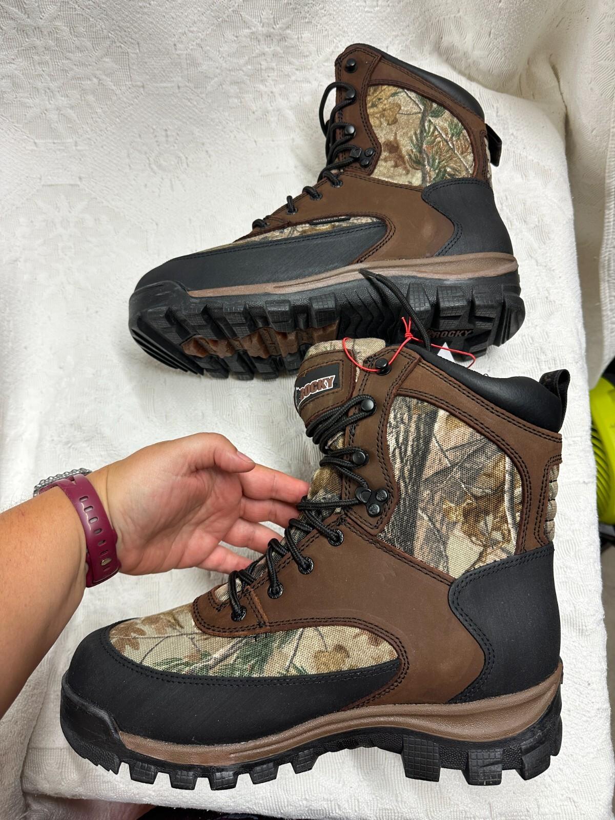 Rocky Core Waterproof 800G Insulated Outdoor Boot Camouflage Men’s Size 9.5W NIB