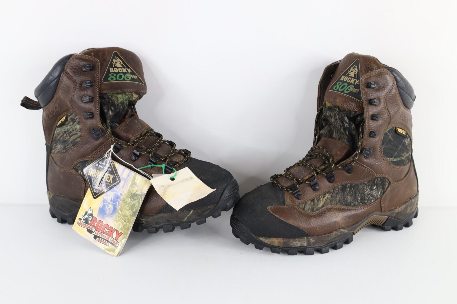 Deadstock Vintage Y2K Rocky Mens 10.5 W 800 Thinsulate Goretex Camouflage Boots