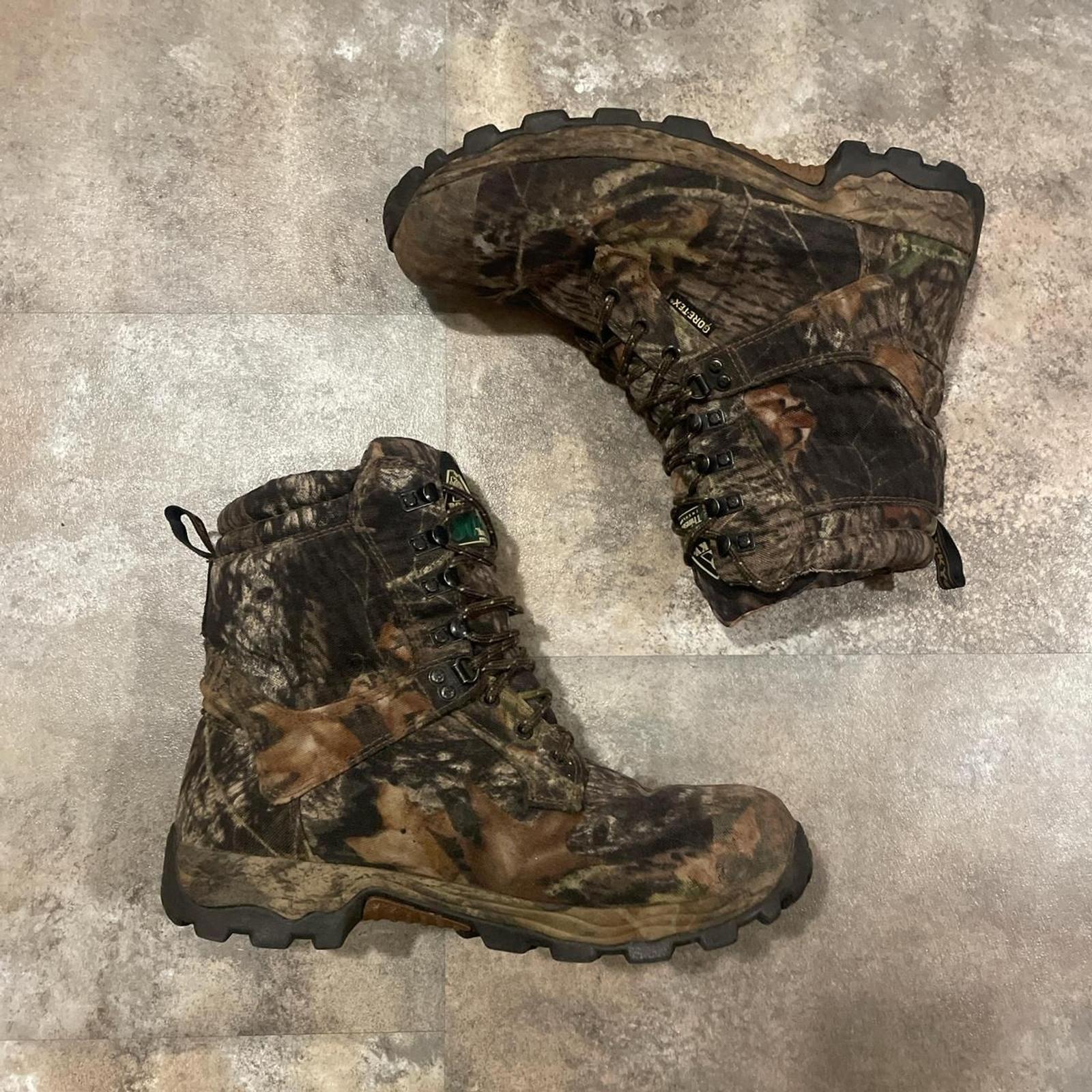 rocky goretex camouflage waterproof mens hunting boots size 11.5