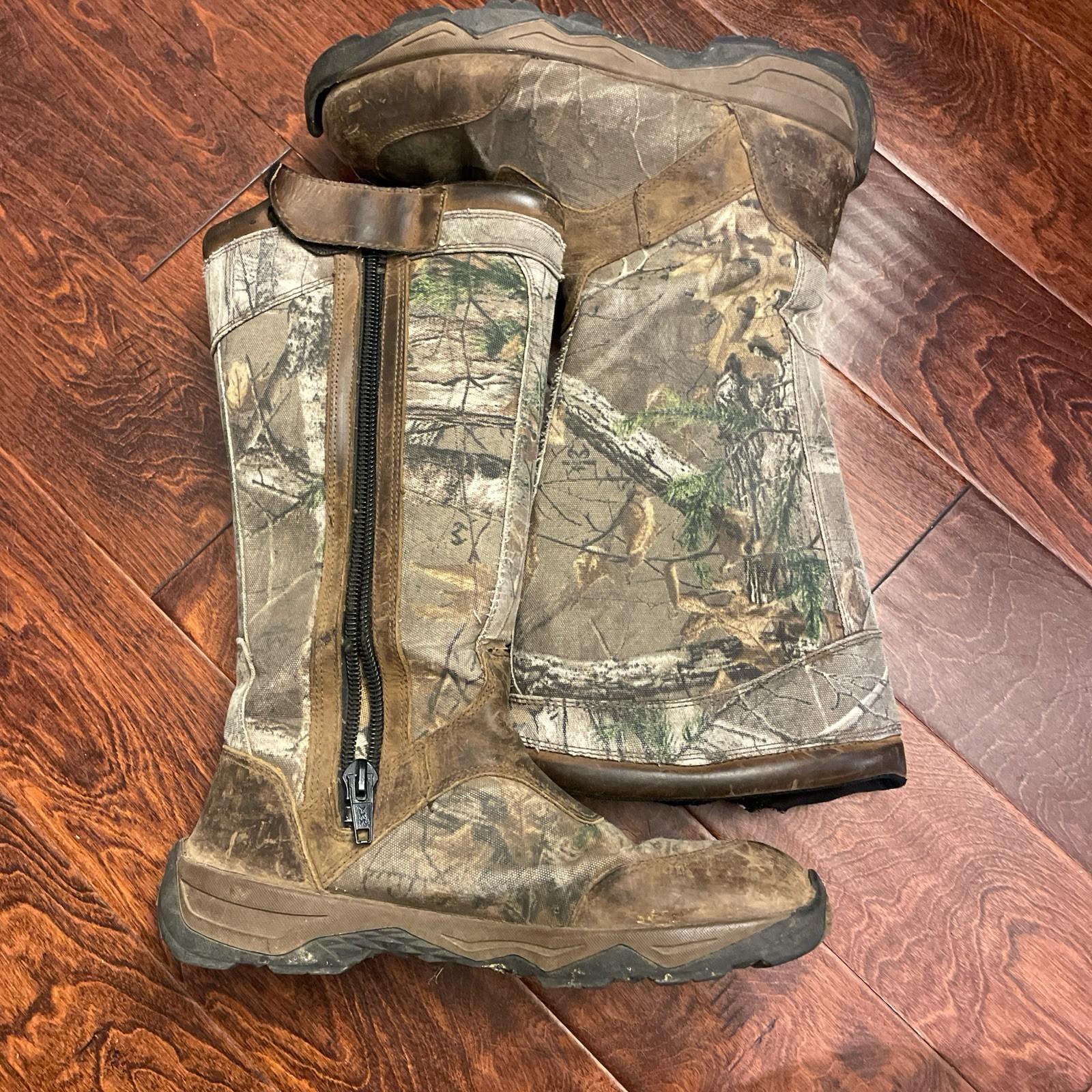 Rocky Mens Camo Hunting Boots Size 10.5