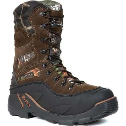 Rocky Men’s 9″ Blizzard Stalker Waterproof 1200g Insulated Boot Brown Mossy Oak