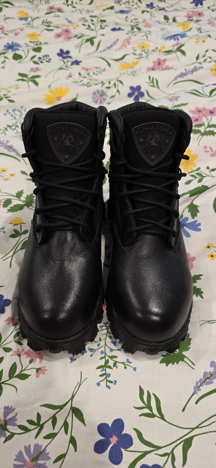 Rocky 6″ Alpha Force Waterproof Public Service Boots Men’s SZ 6M Wms Sz 7.5 NWOT