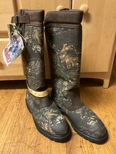 Rocky Outdoor Men’s Canvas & Leather Camo Boots Waterproof Mossy Oak Sz 9.5 NEW