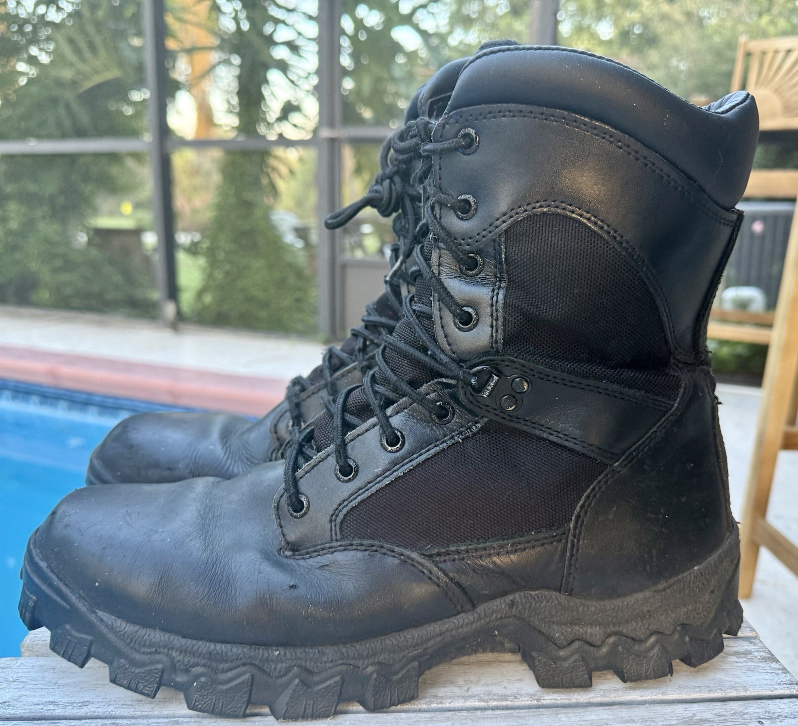 Rocky Alpha Force Zipper Waterproof Public Service Boots Mens Size 12M