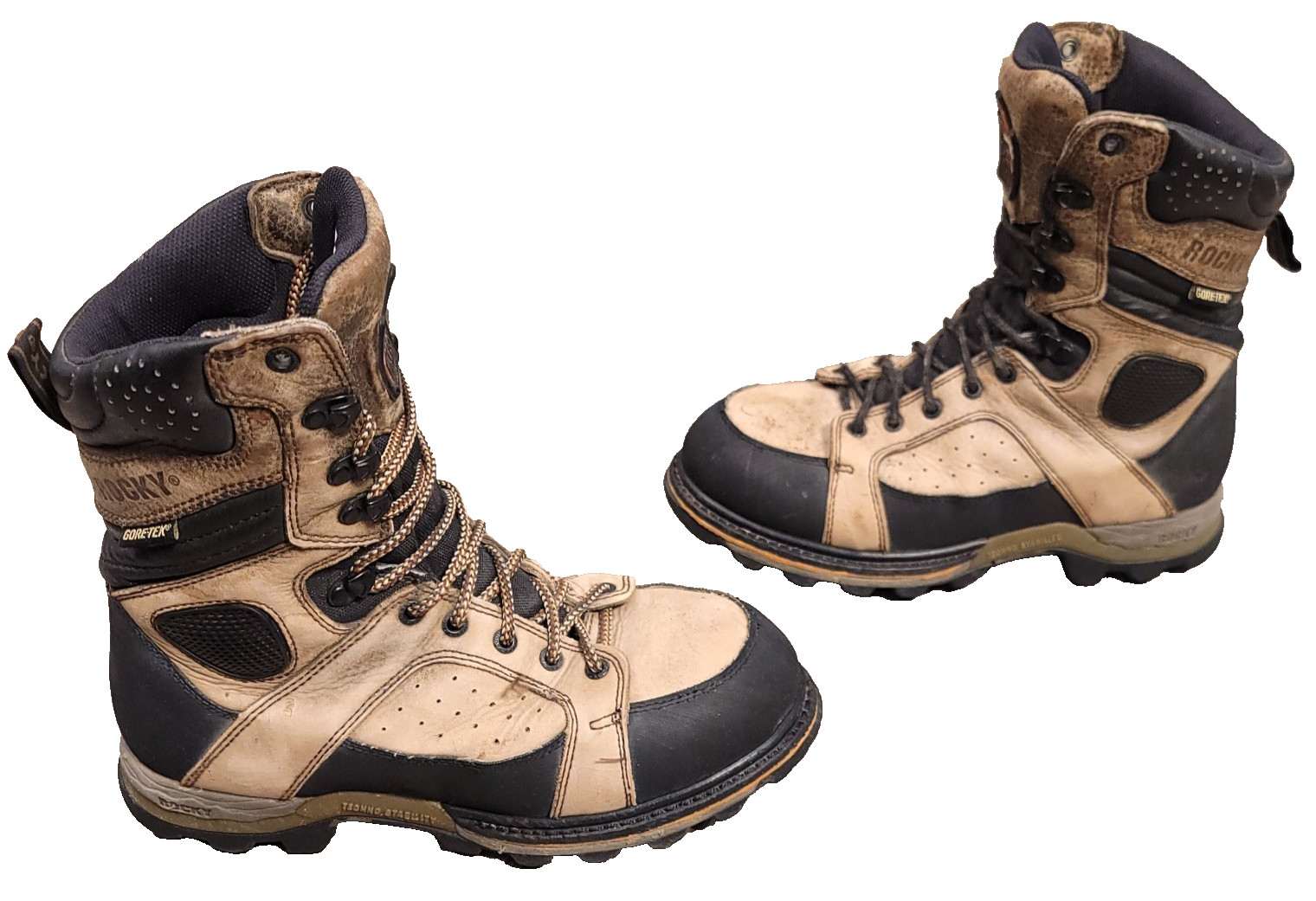 Rocky Mens US 9W WIDE GORE-TEX 400 Gram 10″ Work Hunting Boots 7179 Lace Up