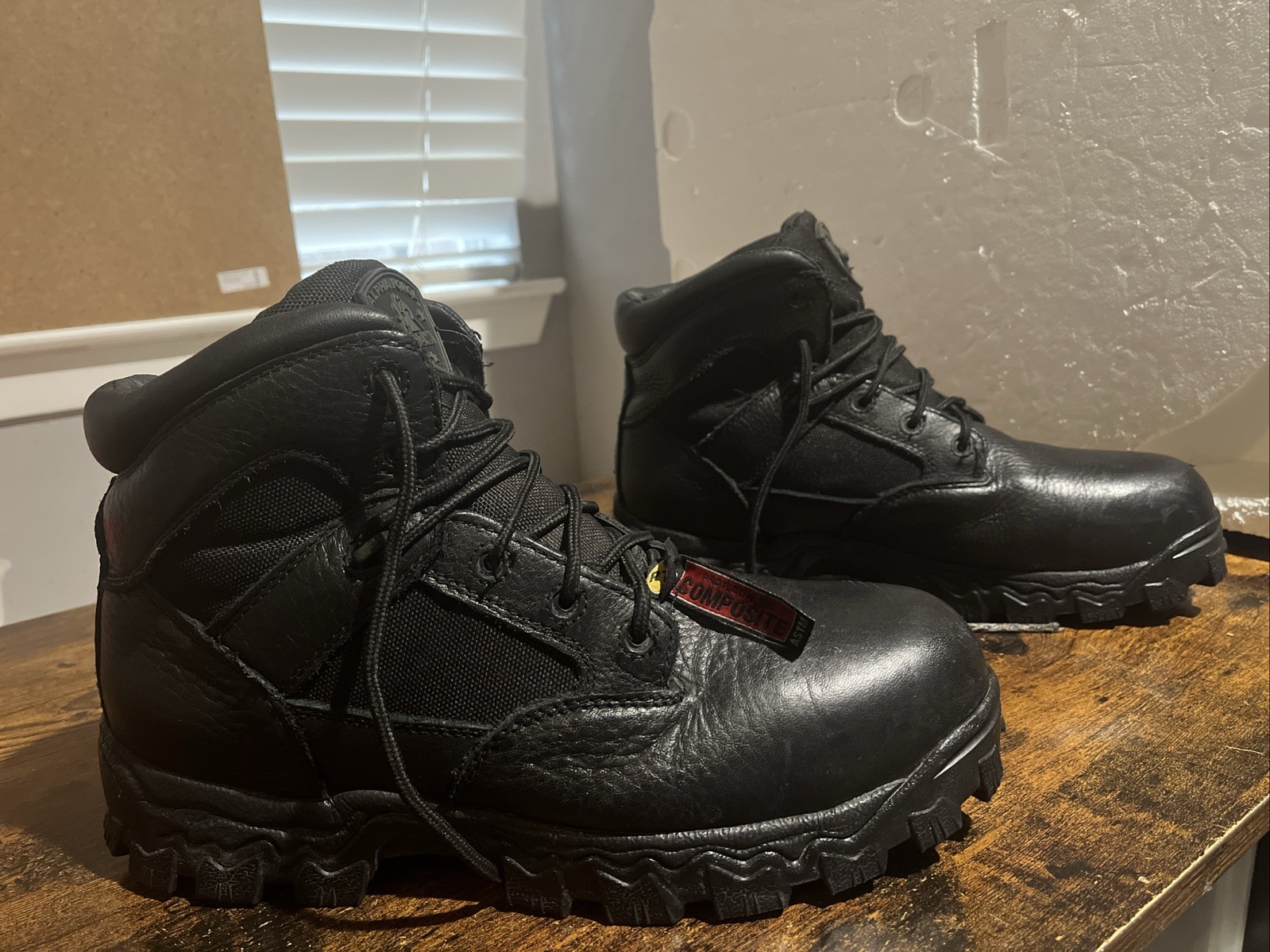 Rocky Alpha Force Waterproof Insulated Public Service Combat Boot Size 11 Black