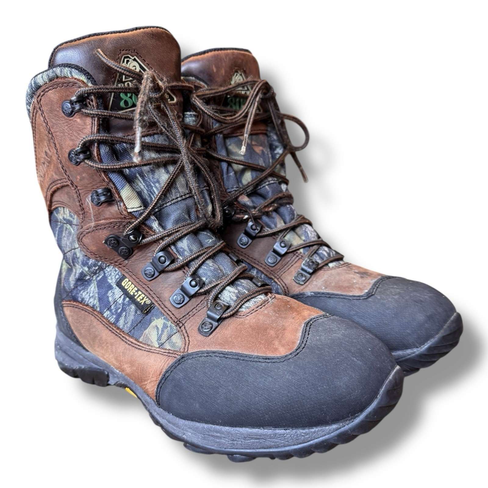 Rocky 4130 800G Thinsulate Waterproof Leather Camo Hunting Boots Mens 8.5 M