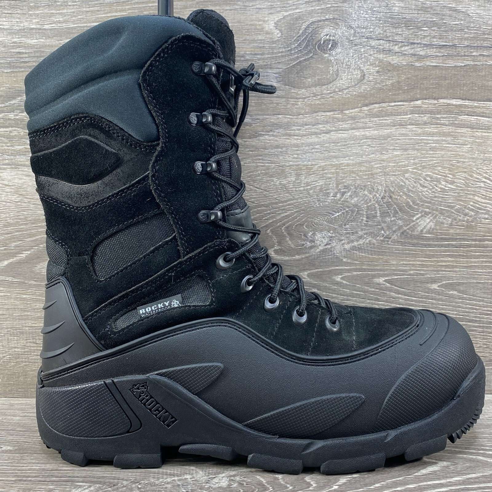 Rocky Mens BlizzardStalker Pro Waterproof Insulated Hunting Winter Boots 12 M