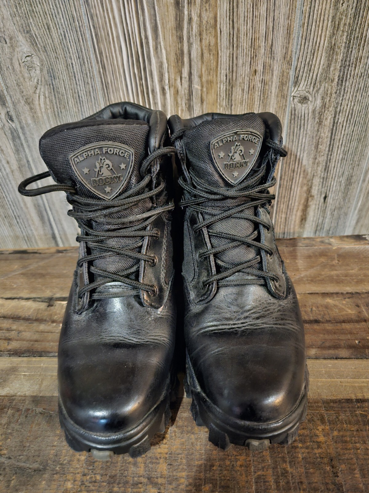 Rocky Alpha Force Waterproof Public Service Boot Sz 8.5 USM Safety Toe Leather