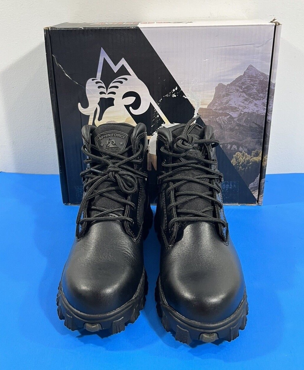 8 WIDE NIB MENS ROCKY ALPHA FORCE WATERPROOF PUBLIC SERVICE BOOTS 2167 BLACK