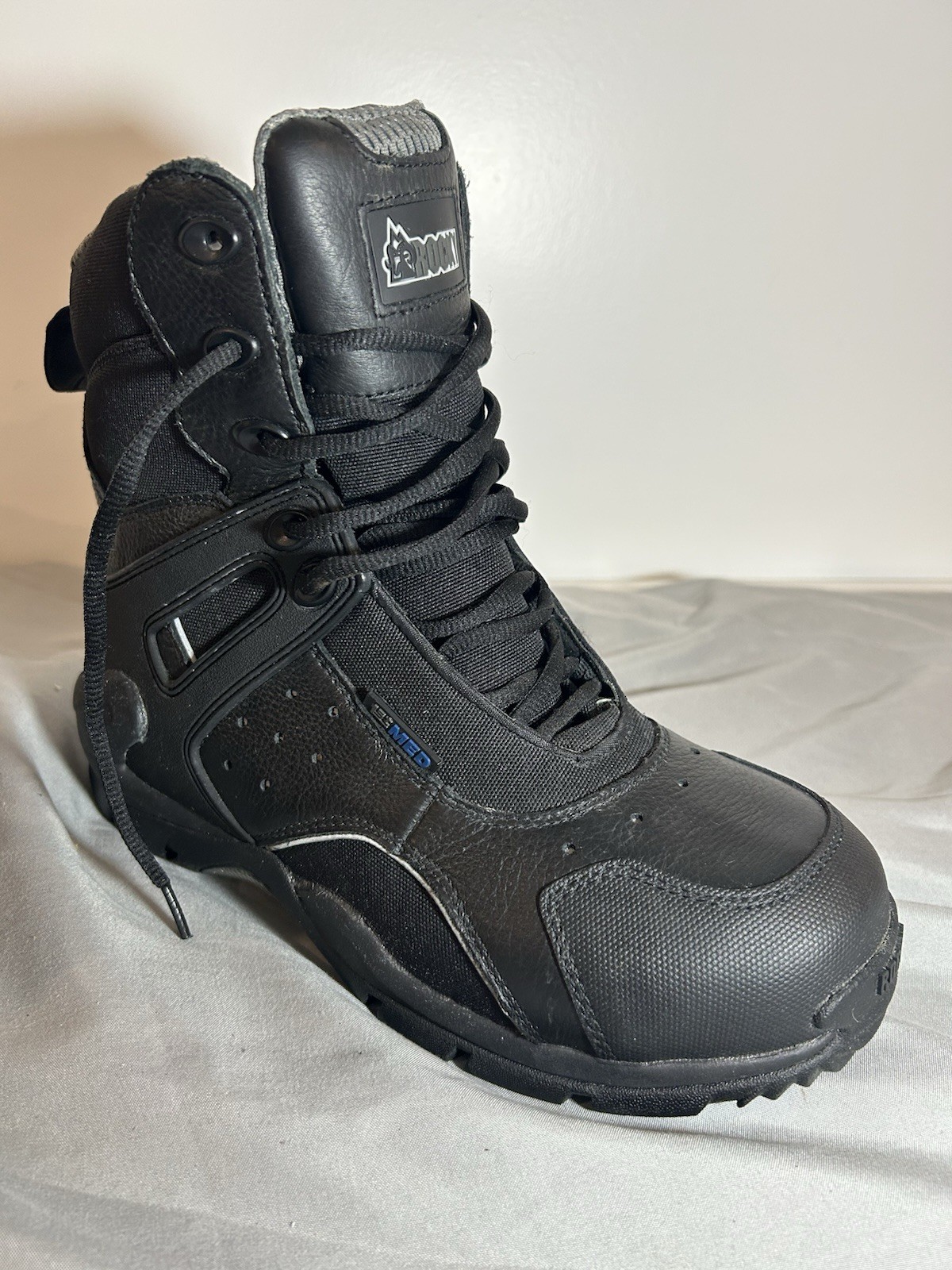 ROCKY 1st Med Carbon Fiber Toe Puncture Resistant Side Zip Waterproof Sz 6 Boot
