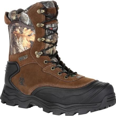 Rocky Men’s 8″ Multi-Trax Waterproof 800g Insulated Outdoor Boot Realtree Edge –