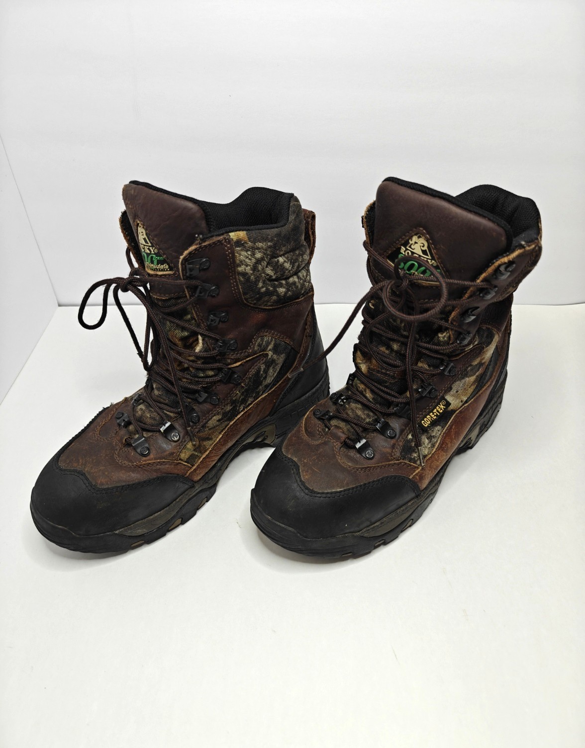 Rocky Men’s 800G Thinsulated Gore-tex Outdoor Hunting Boots Size 9M 7390