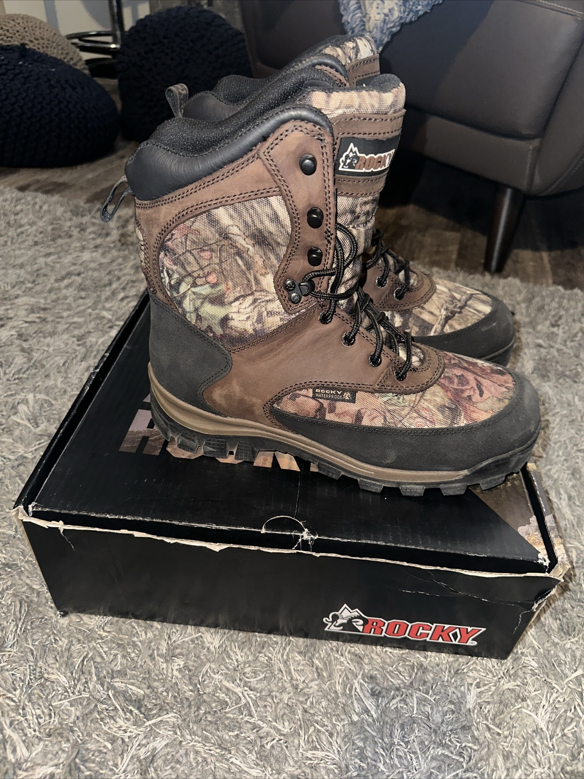 New Rocky Core Waterproof 800G 3M Insulated Outdoor Boot Size 10 Wide FQ0004755
