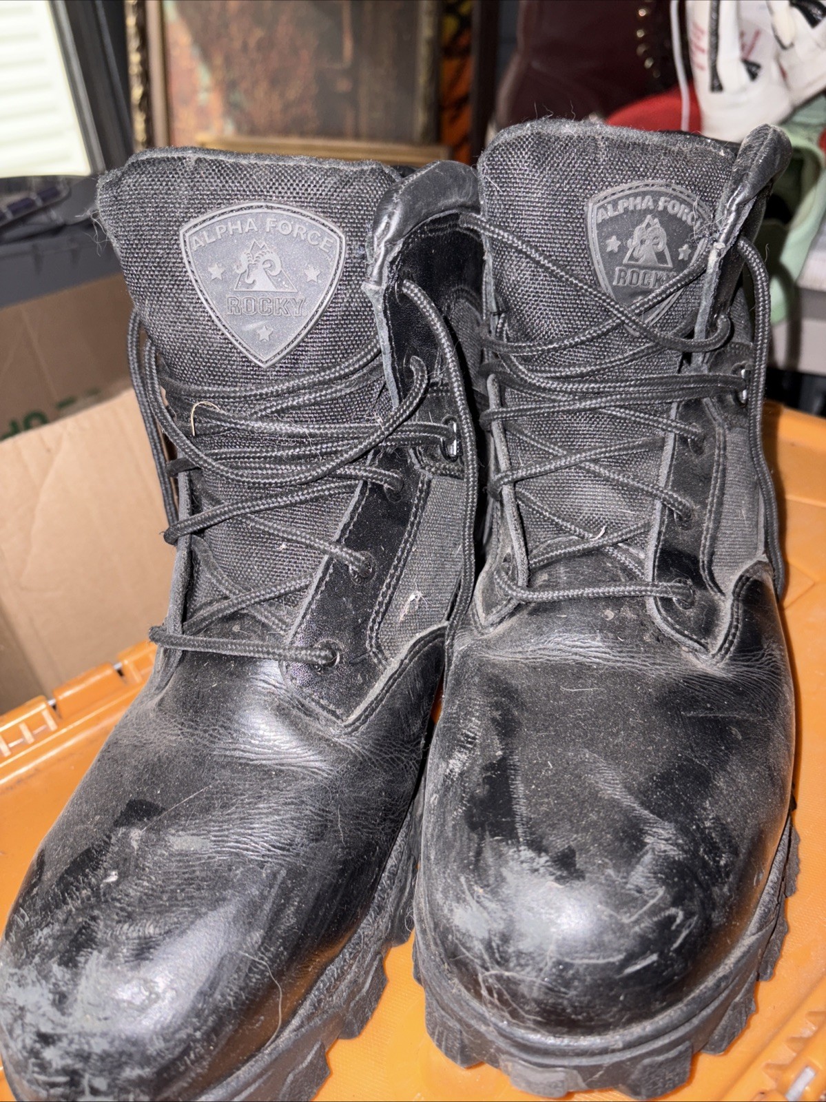 11 WIDE NIB MENS ROCKY ALPHA FORCE WATERPROOF PUBLIC SERVICE BOOTS 2167 BLACK