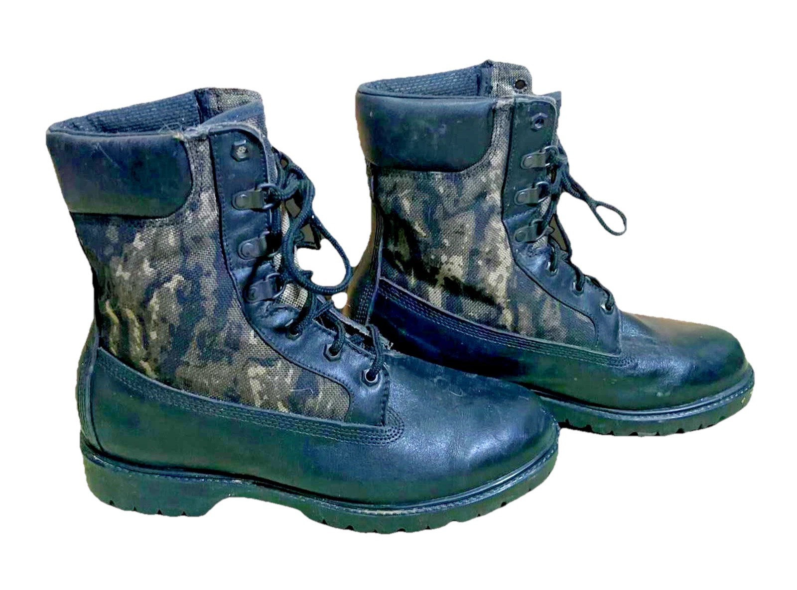 Rocky Mens Leather Camo Combat Hunting Boots Size 8.5 EW EU 43