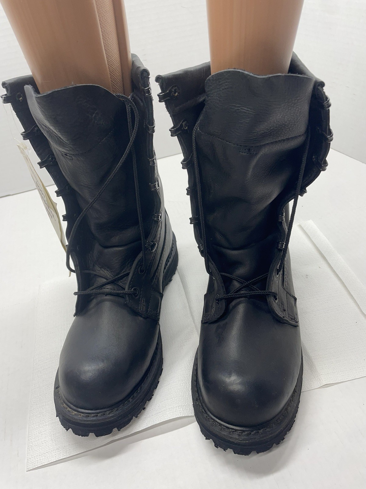 ROCKY Black Leather Lined Military / Duty BOOTS Cold/wet Men’s 5.5 NEW