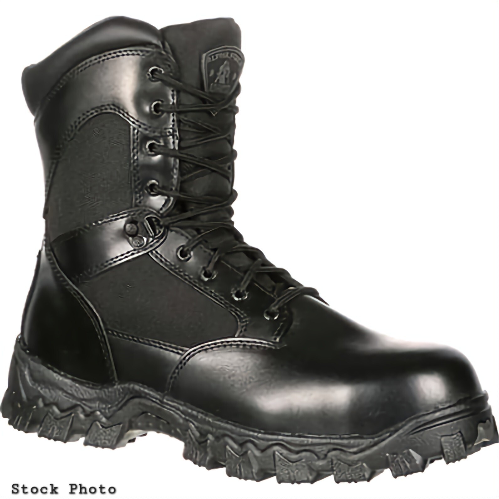 Rocky 8″ Leather AlphaForce Duty Boots Zipper Waterproof Men’s Size 5.5 NWOB