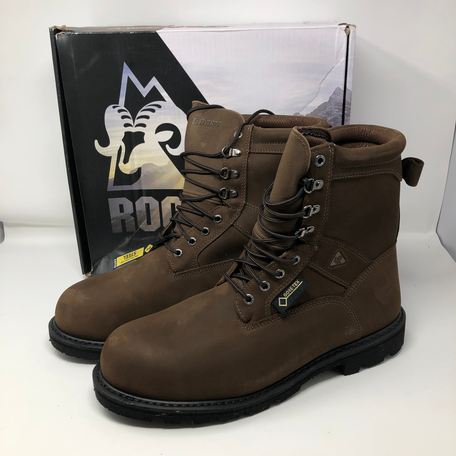 NIB Rocky Ranger Steel Toe GORE-TEX WATERPROOF 600G Mens Boots FQ0006223 14M