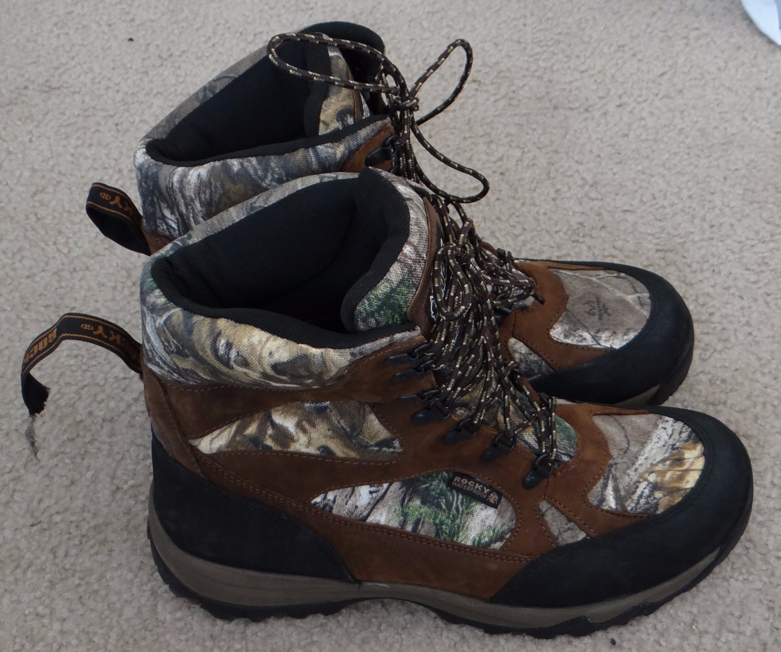 Rocky Men’s GameSeeker Realtree AP Xtra camouflage/brown/black Hunting Boots,13