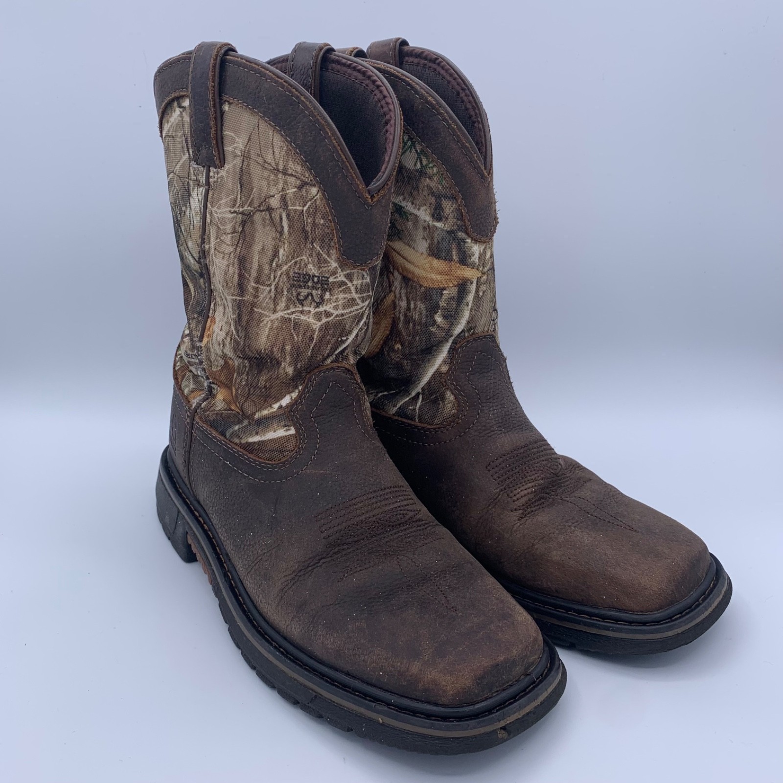 ROCKY RIDE FLX WATERPROOF WESTERN BOOTS Real Tree Camo Hunting Outdoor  RKW0258Y