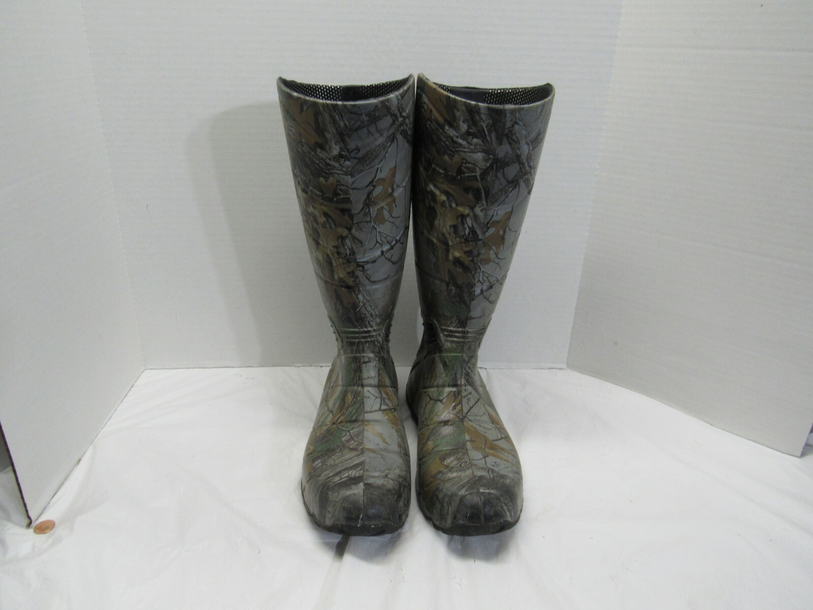 ROCKY Hunting Camo Rubber Boots Mens Size 10M Waterproof