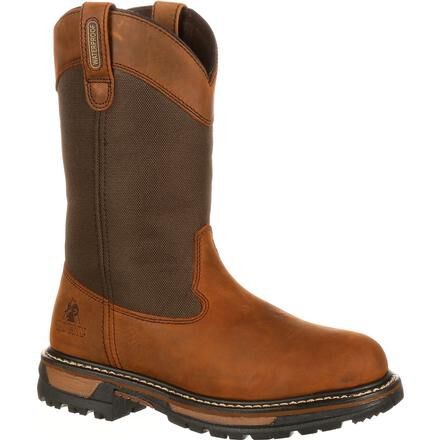 Rocky Men’s 10″ Original Ride Waterproof 200g Insulated Wellington Boot Brown –
