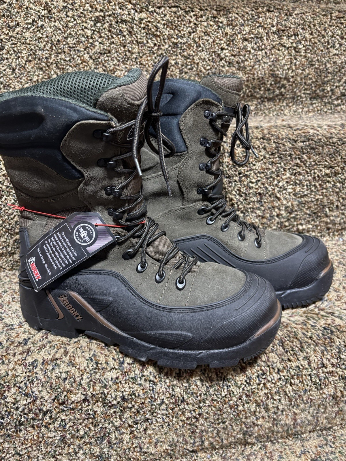 ROCKY BLIZZARDS STALKER PRO WATERPROOF 1200G INSULATED BOOTS 5454 Men’s 9 M