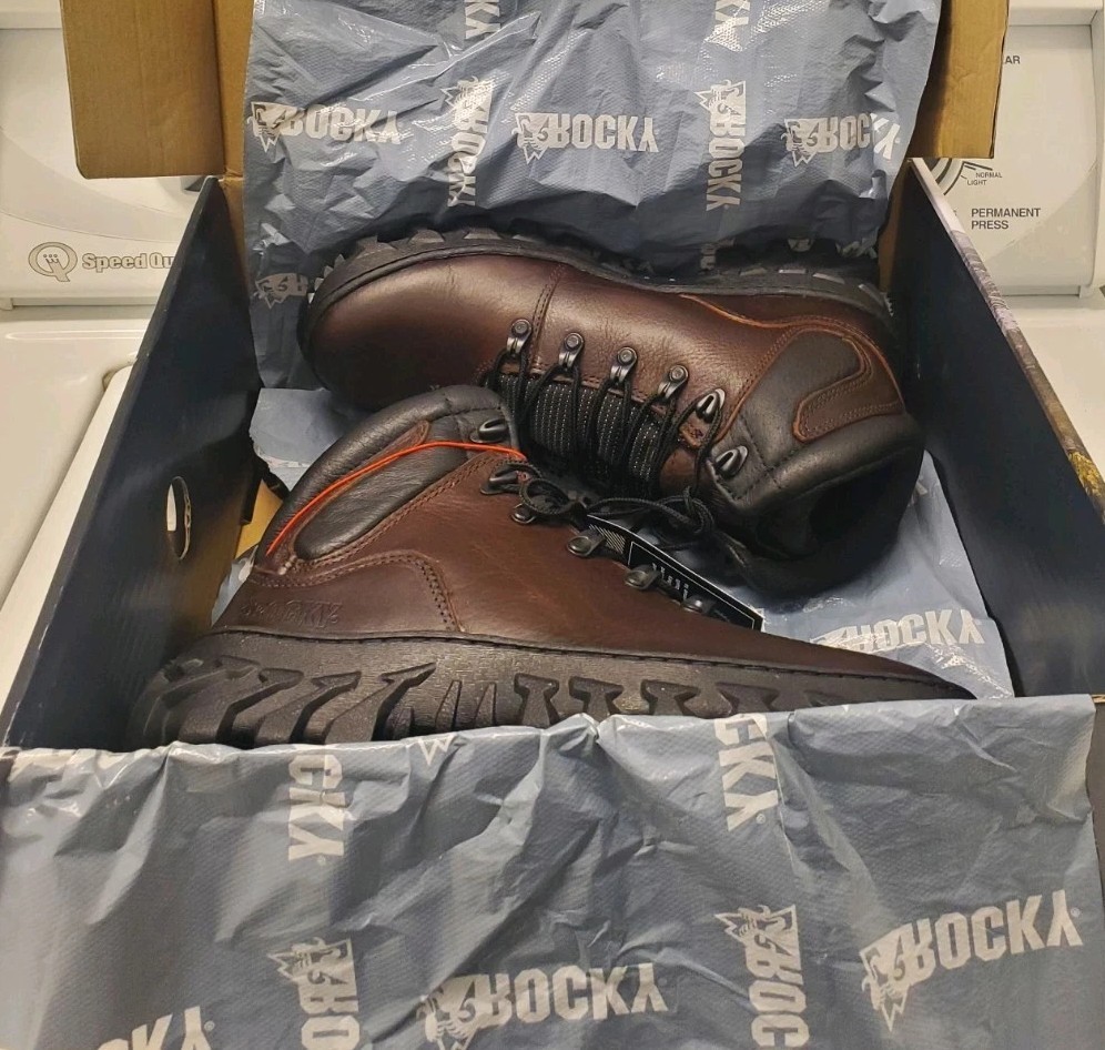 NIB Rocky Boot S2V, Jungle Hunter Waterproof Hiker, Leather, Mens 8.5M