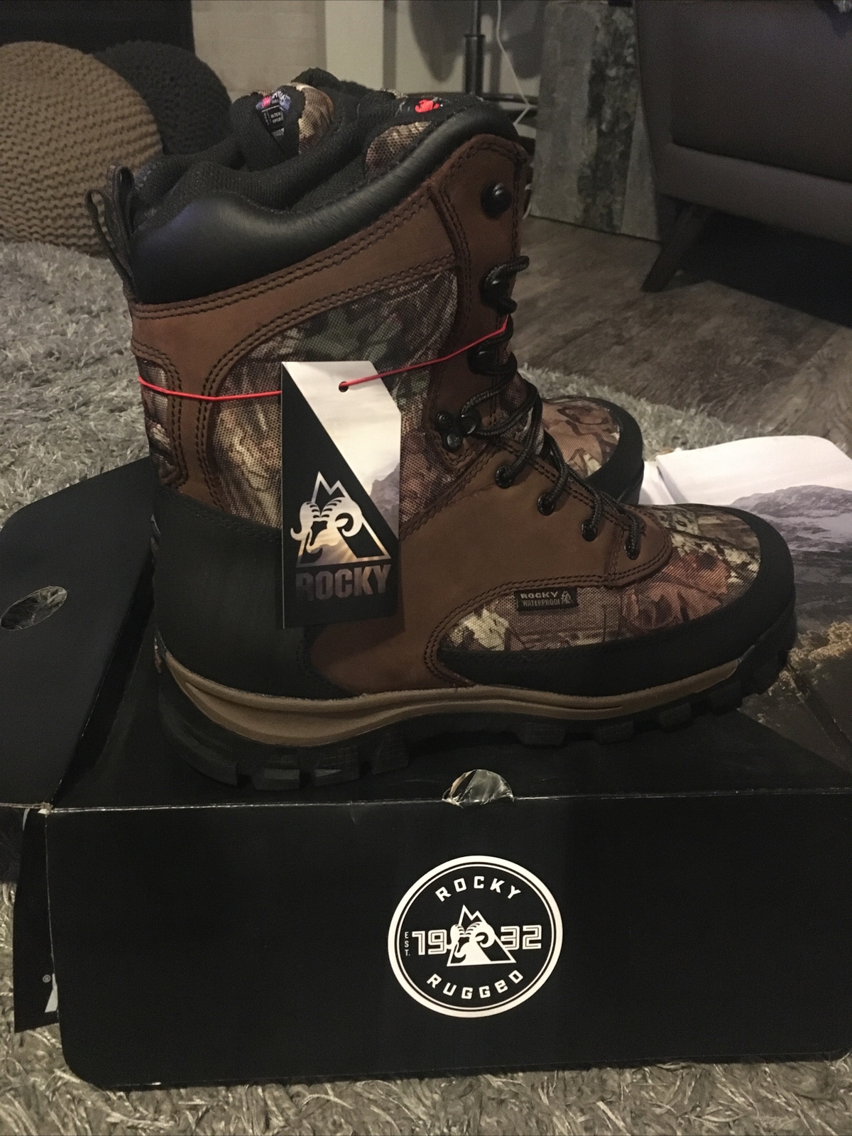 New Mens Rocky Core Waterproof Insulated Outdoor Boot Round Toe FQ0004755 Sz 13M