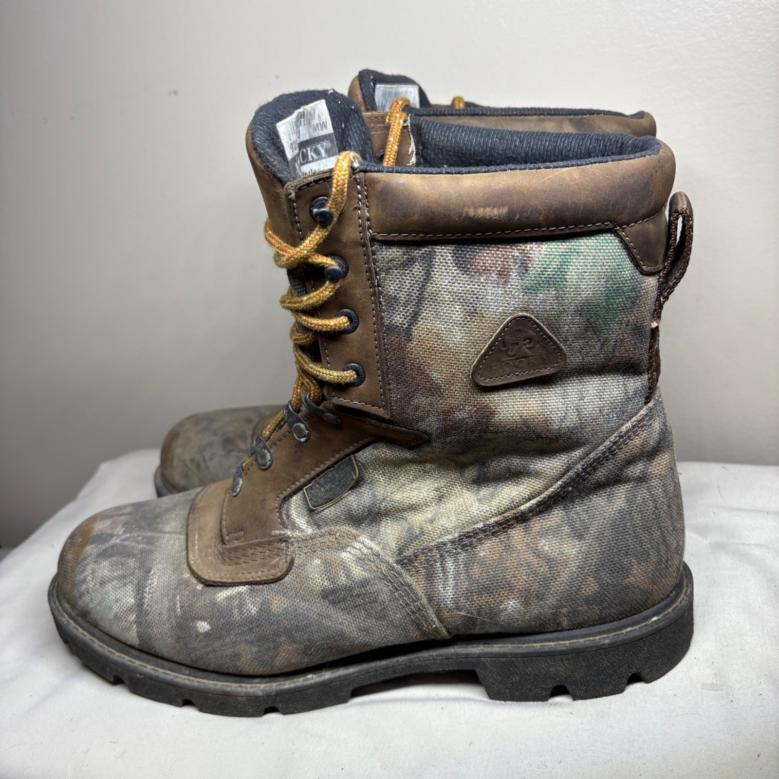Rocky BobCat Series 600 gram Thinsulate Insulated Camo GoreTex Boots Mens 13 W