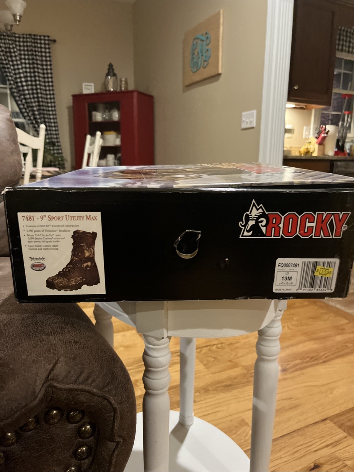 Mens Rocky Camo Hunting Boots, Excellent Condition, Size 13