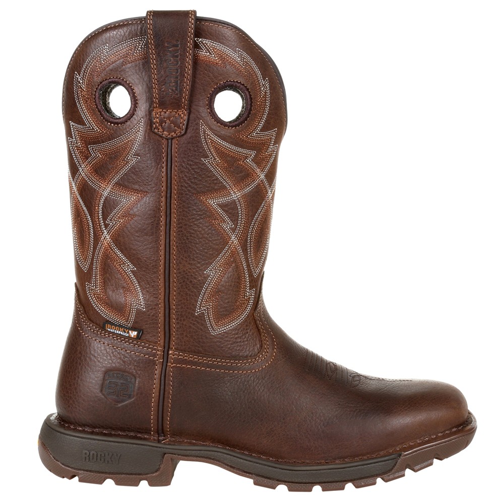 Rocky Legacy 32 11 Inch Waterproof Soft Toe Work  Mens Brown  RKW0315