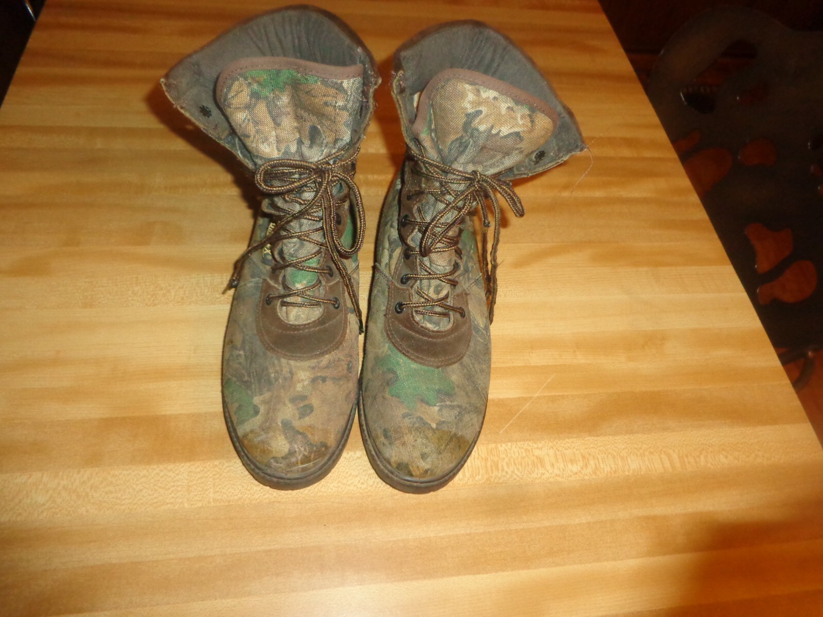 MENS ROCKY CAMO GORE- TEX  LACE UP BOOTS SIZE 6 MW
