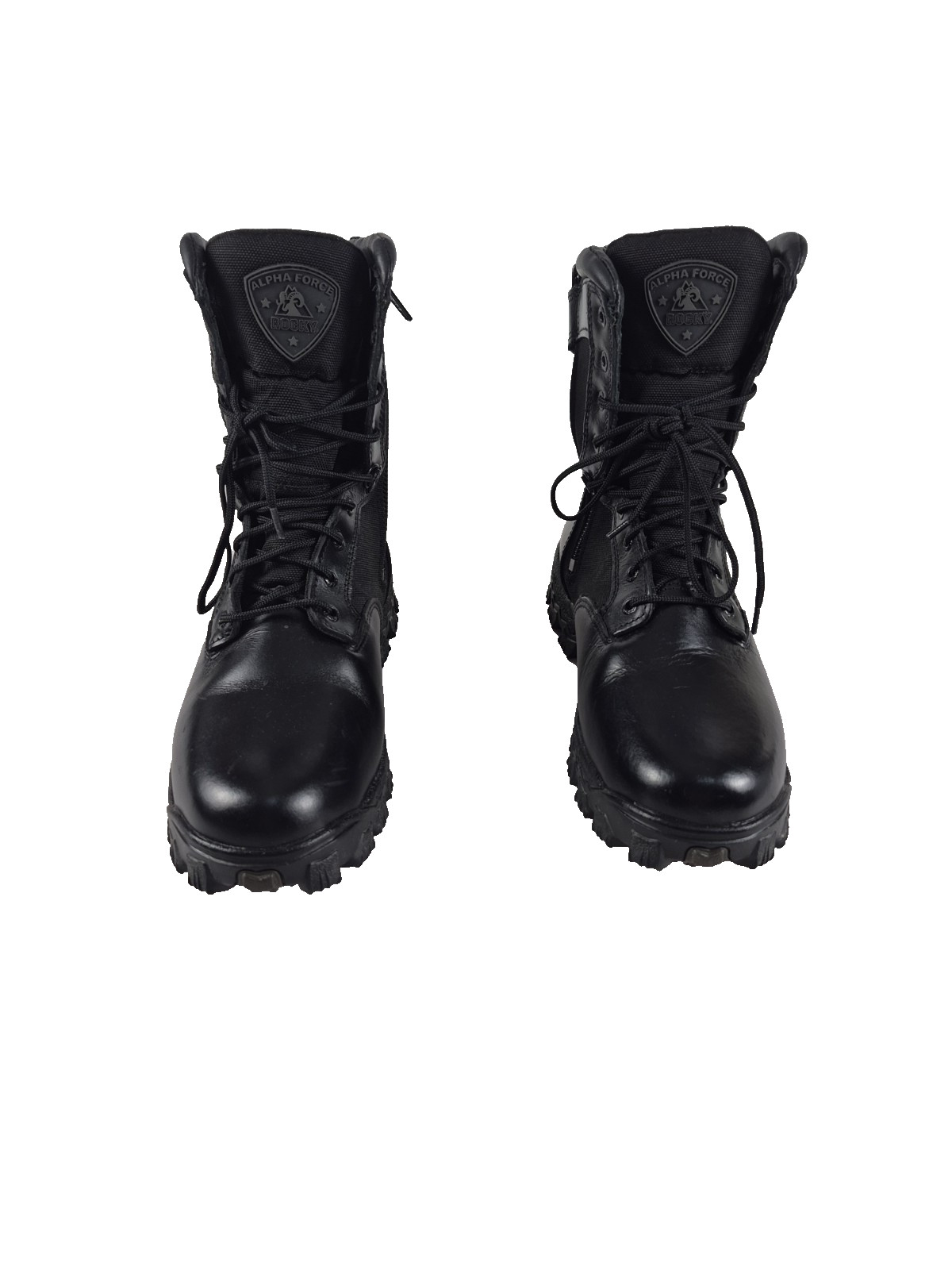 Rocky Alpha Force 2173 Men’s 8″ Waterproof Side-Zip Duty Boots Black-Size 11 Med