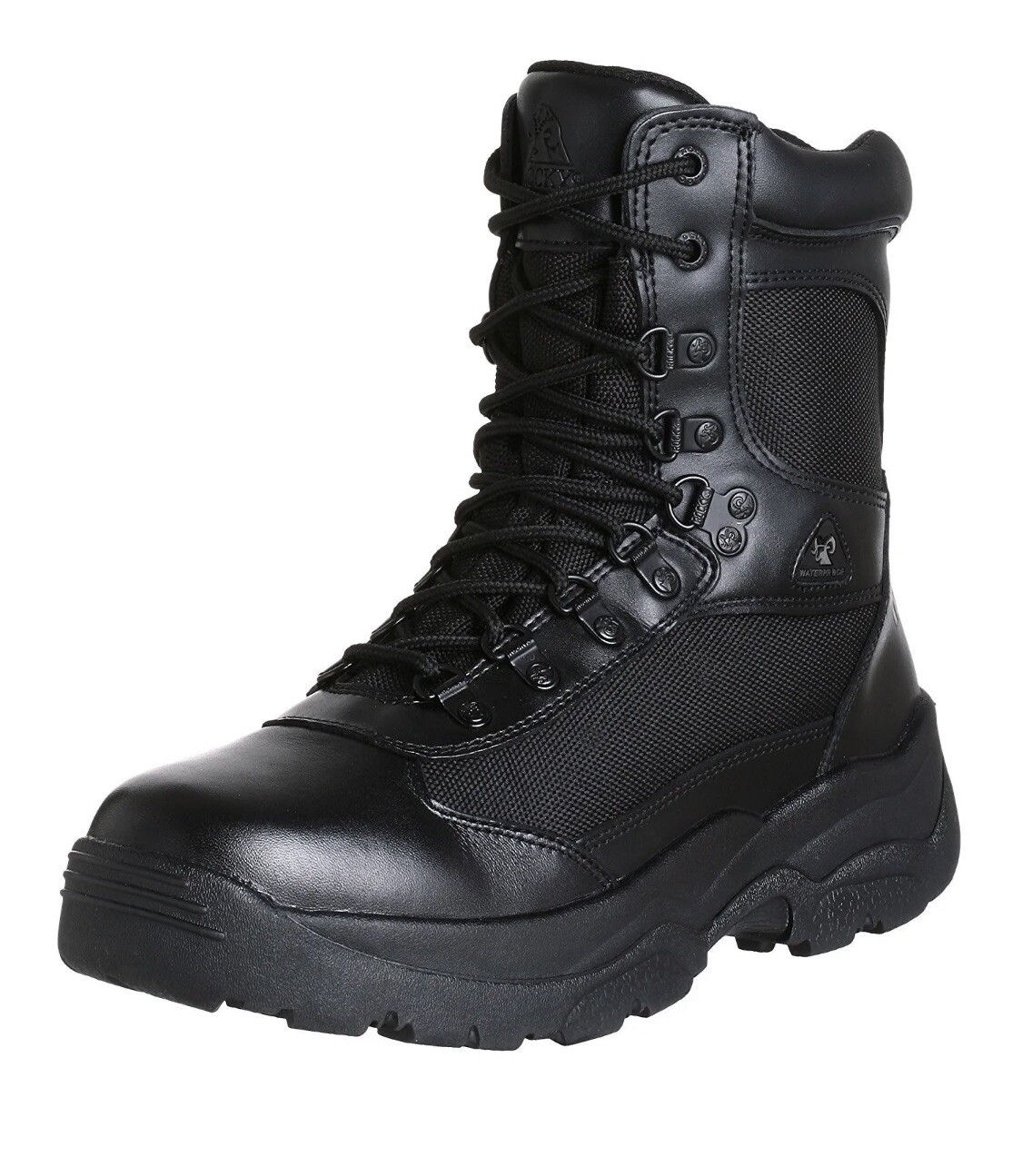 Rocky Black Fort Zipper Waterproof Public Service Boot 2149 Size 9.5w