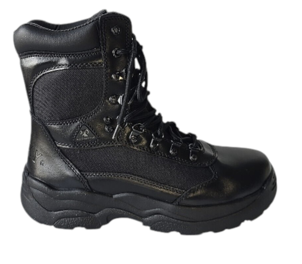 Rocky Fort Hood Waterproof Duty 2049 Men’s Boots Black Leatherand Nylon SZ 8.5 M