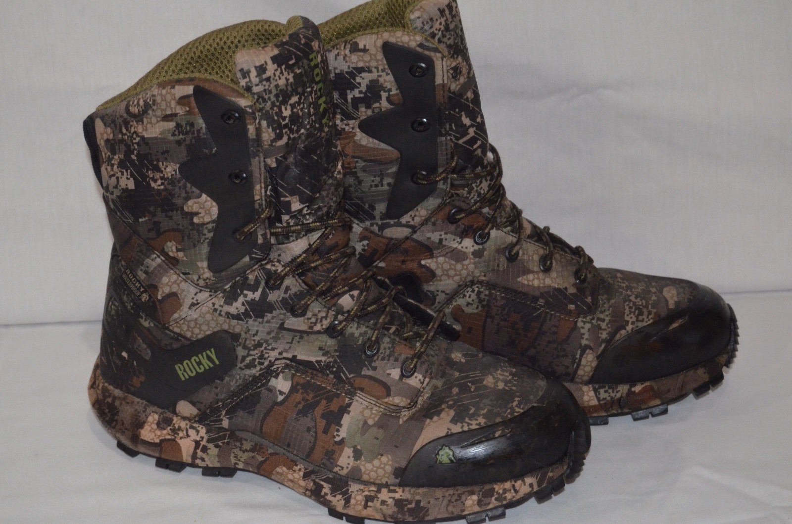 Rocky Outdoor Boots Mens Broadhead Lace Up Trail Camo sz 10