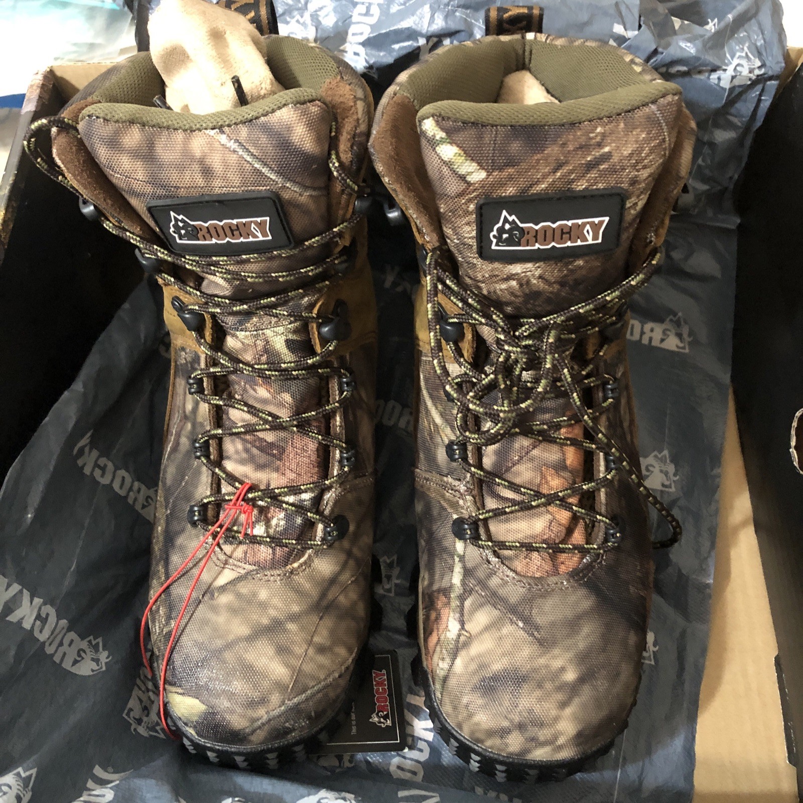 New In Box Women’s Rocky RKS0490 Sport Pro 800G Camo Hunting Boots Size 10 Med